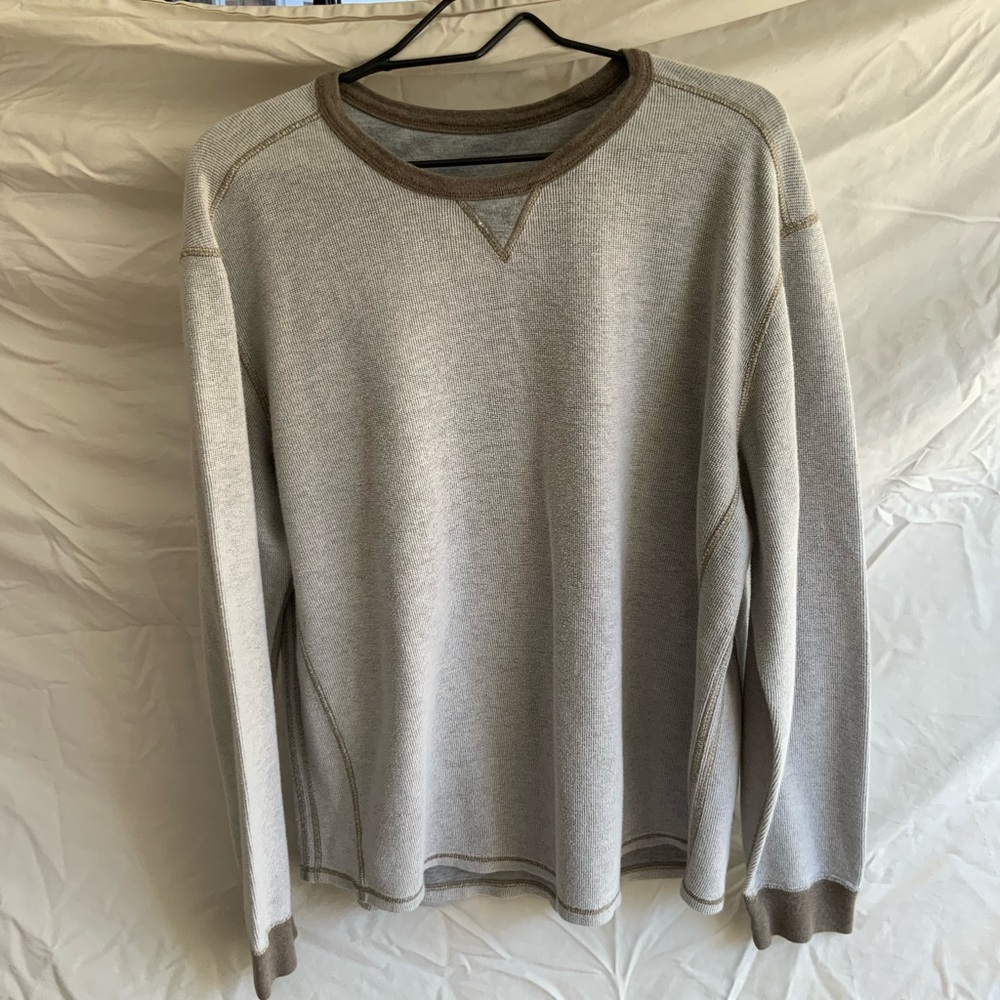 Tommy Bahama Waffle Long sleeve mens Knit Shirt